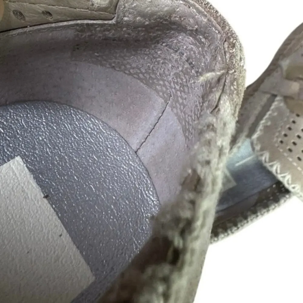 Dolce Vita Women's Jhenee Espadrille Perf Sneaker‎ Taupe Perforated Suede Size 8